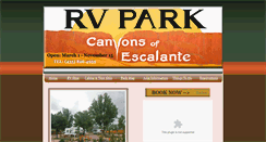 Desktop Screenshot of canyonsofescalantervpark.com